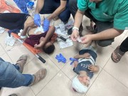 مصابون جراء قصف مسيرة "إسرائيلية" لحي تل السلطان غرب رفح