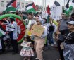 تظاهرات في مدن وعواصم عالمية تنديدا بالعدوان الإسرائيلي على غزة
