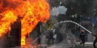 شاهد|| خراب وفوضى وحرق للمحال في العاصمة اللبنانية بيروت.. والشرطة تعقب