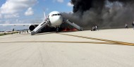آبي ينجو من الموت بعد السيطرة على حريق اندلع في طائرته