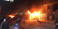 بالصور|| متظاهرون عراقيون يحرقون القنصلية الإيرانية في النجف