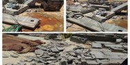 صور|| 3 إصابات جراء انهيار جدار مسجد في خانيونس