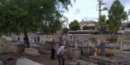 صور|| تيار الإصلاح يشارك في فعالية تنظيف مقابر حي التفاح  بغزة