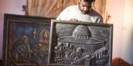 خاص بالفيديو|| "رمضان بشير" فنان فلسطيني يحول النفايات إلى تحف ومجسمات فنية