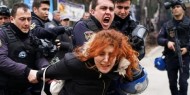 تركيا: اعتقال 25 امرأة شاركن في احتجاج ضد الحزب الحاكم
