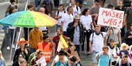 احتجاجات بسبب القيود المفروضة ضد فيروس كورونا في ألمانيا