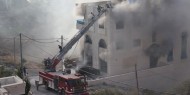 بالصور|| إنقاذ 3 مواطنين من حريق نشب بمستودع إلكترونيات في بيتونيا