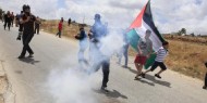 الاحتلال يقمع مسيرة سلفيت بقنابل الغاز