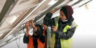 خاص بالفيديو والصور|| فتيات غزة يقتحمن مجال تركيب أنظمة الطاقة الشمسية
