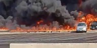بالفيديو|| انفجار شاحنة محملة بـ 400 أسطوانة غاز في مصر