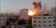 قصف إسرائيلي يستهدف مجمع أنصار غرب مدينة غزة
