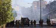 إصابة 10 مواطنين بالرصاص بينهم صحفي في مواجهات الاحتلال جنوب نابلس