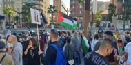 مسيرة في برشلونة تندد بالعدوان الإسرائيلي على فلسطين