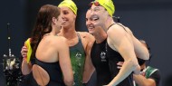 فريق سيدات أستراليا للسباحة يحطم الرقم العالمي في أولمبياد طوكيو