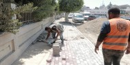 بالصور|| بلدية غزة تجري أعمال صيانة مؤقتة في شارع "الثورة" غرب القطاع