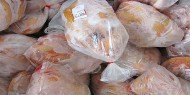 ضبط 1900 كيلو دجاج مجمد غير صالح للاستهلاك شمال غزة