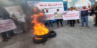 متضررو عدوان 2014 يتظاهرون للمطالبة بإعادة إعمار منازلهم