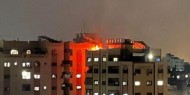 فيديو|| إصابة في حريق شب داخل شقة سكنية وسط قطاع غزة