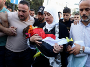 تشييع جثمان الشهيد الطفل محمد التميمي في رام الله