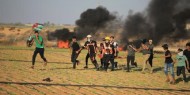 إصابات جراء قمع قوات الاحتلال مسيرات سلمية شرق قطاع غزة